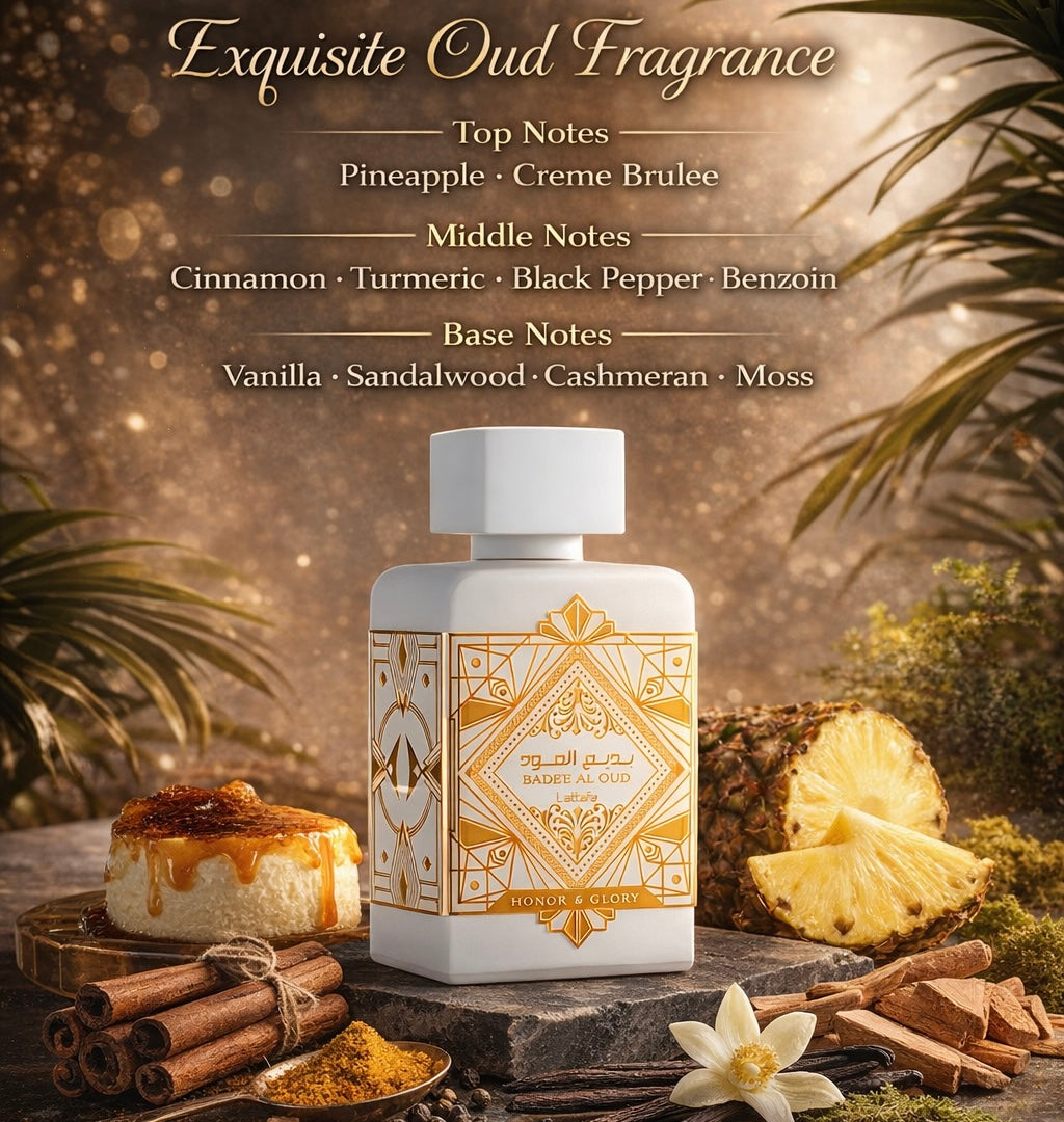 Badee Al Oud Honor & Glory 100ml EDP -Lattafa