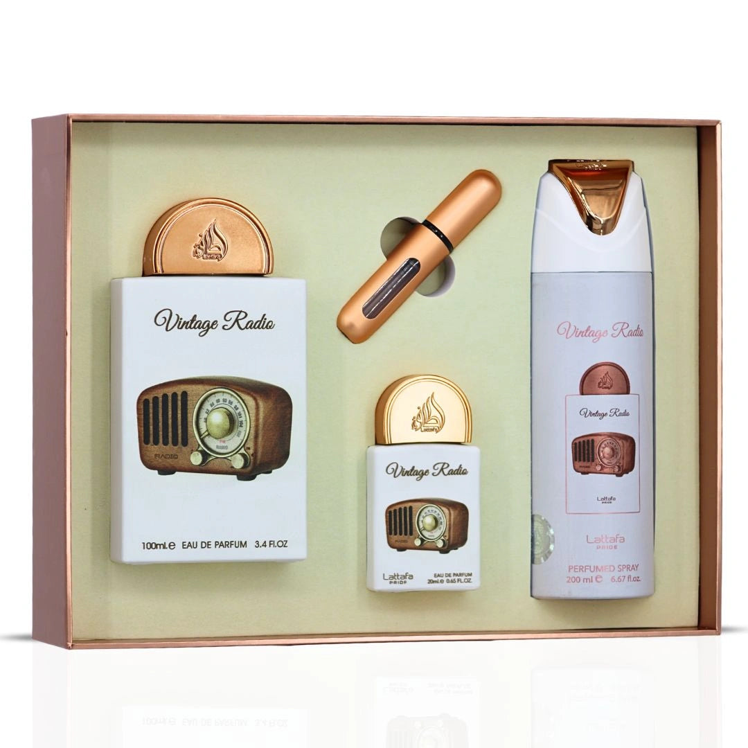 Vintage Radio by Lattafa Giftset